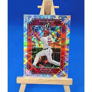 Juan Soto SP 698/999 2019 Donruss Baseball Elite Series #ES5 Silver Refractor